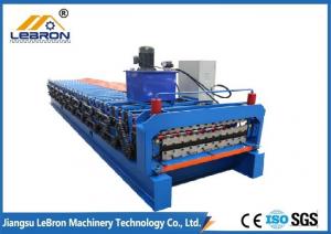 China PPGI GI Coil Glazed Tile Roll Forming Machine 0.3-0.8mm Sheet Thickness on sale