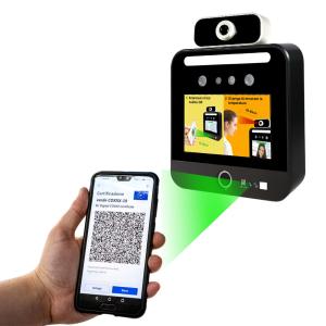 Buy cheap Free SDK Facial Recognition Temperature Scanner EU Green Pass product