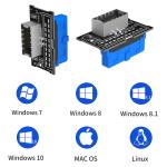 Vertical USB 3.1 Front Panel Socket Key-A Type-E to USB 3.0 for Speed Data