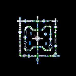 China 53x59 Meter Water Park Equipment Floating Inflatable Water Park Aqua Park Floating On Water on sale