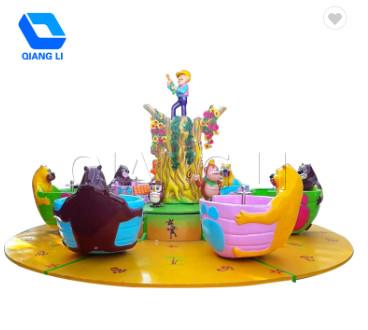 Quality Cartoon Theme Park Rides / Kids Love Bee Cup Ride Lifetime Technical Support for sale