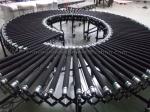 Flexible Expandable Motorized Rubber Coated Roller Conveyor,Loading Unloading