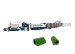 LDPE PP Artificial Grass Stretching Production Line Artificial Turf Flat Yarn