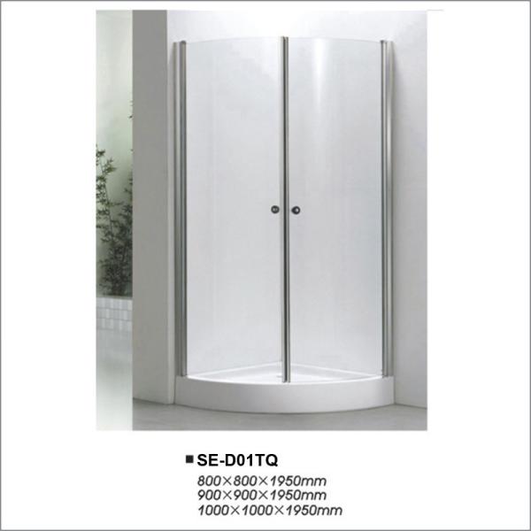 Quality Simple Sliding Door Shower Enclosures with Quadrant Tray OEM / ODM Available for sale