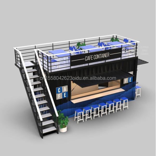 Customized Color 20FT or 40FT Luxury Shipping Container Bar Prefabricated Foldable Cafe Container Coffee Shop