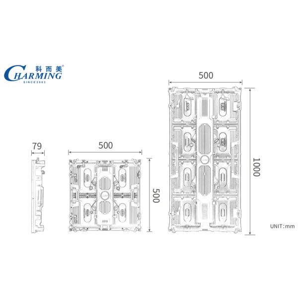 P3.91 Outdoor Rental LED Screen IP65 Waterproof 500*1000mm/500*500mm 7680Hz Rental Display Multiple Screen