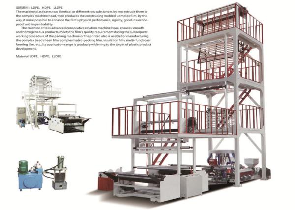 Quality ABA 2 Layer Film Blowing Machine Efficient For PE Agriculture Polyethylene Film for sale