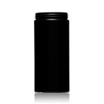 261ml HDPE Plastic Jar Containers Black Empty Round Shape For Cream