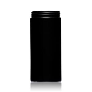 Buy cheap 261ml HDPE Plastic Jar Containers Black Empty Round Shape For Cream product