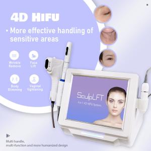 Cartridge 4D 2 In 1 HIFU Machine No Downtime Non Invasive Dual Handle