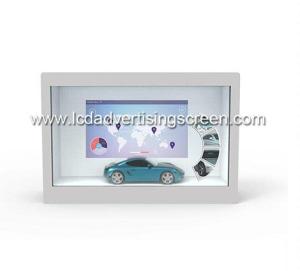 Buy cheap 43 Inch Transparent LCD Display Box Refrigerator White Show Case Touch Screen product