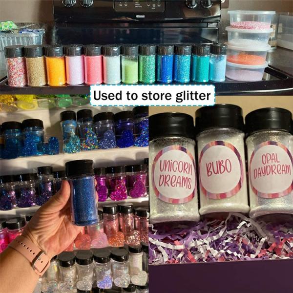 Cylinder 280ml Clear Plastic Pet Spice Jar Customized Color