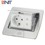 CE approve hidden floor mounted media power socket