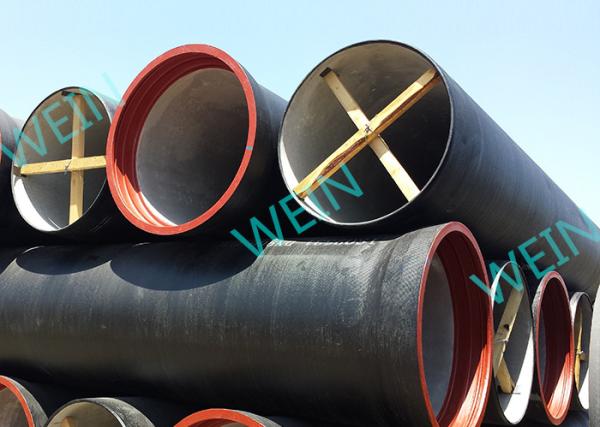 Quality ISO 2531 Cement Line Pipe Ductile Iron K Class Length 6 Meter DN80 - 2600 for sale