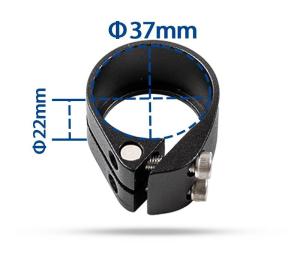 China Mountain Road Bicycle Seat Clamp 7075 T6 Aluminum Alloy Black on sale