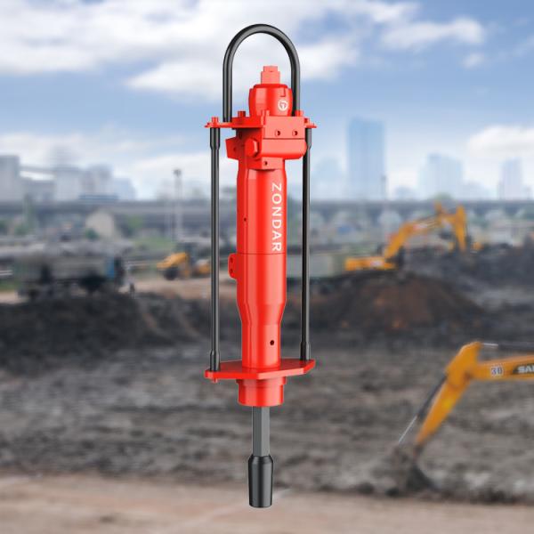 Quality 1500-2000bpm Hand Held Hydraulic Post Driver With Vibration Damping Handle for sale
