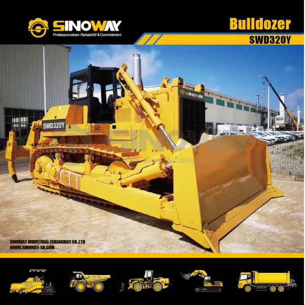 Construction Earth Moving Machines 320hp Track Type Tractor Swamp Bulldozer