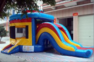 Buy cheap Inflatable Bouncer combo / Bouncer and slide combo / inflatable castle slide combo product