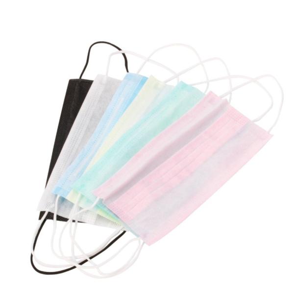 Quality High Breathability 3 Ply Disposable Medical Mask Pink White Blue for sale