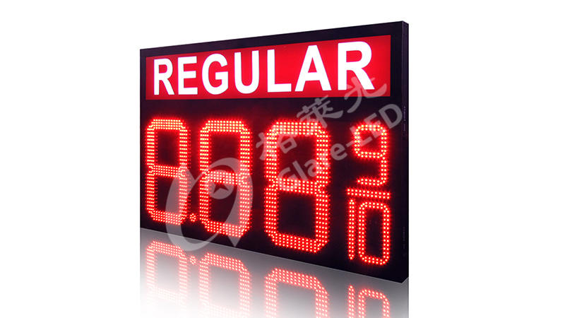 60inch Outdoor Red Diesel Led Gas Price Changer Display Station Sign 3g Rf Tcp Ip System