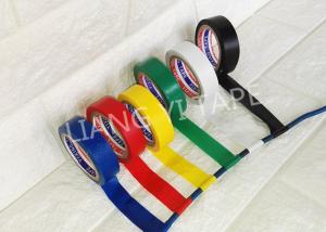 China 0.13mm Thickness PVC Electrical Tape , Rubber Adhesive Coloured Insulation Tape on sale
