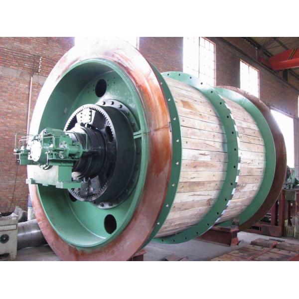 Double Tubular 2 Drum Coal Metal Ores Conveying Hoisting Machine