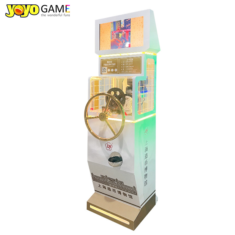 Souvenir Coin Penny Press Vending Machine with AD Advertisement Screen for Tourism