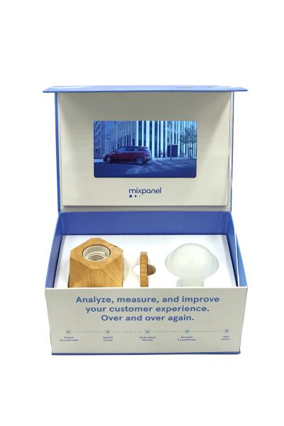 Quality LCD Display Gift Video Box , 4GB Video Presentation Box Magnetic Printed OEM for sale