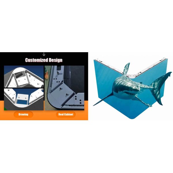 960x960mm P4 Outdoor Fixed LED Display Ultra-Thin IP66 Front Service