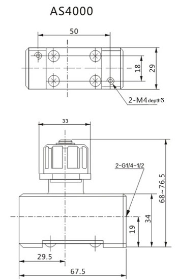 AS SMC Type One Way Pneumatic Flow Control Valve , 1670L/min G1/4" Throttle Check Valve