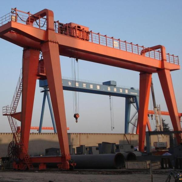 Quality Outdoor Industrial Gantry Crane Marble Loading Double Girder Rail Mounted for sale