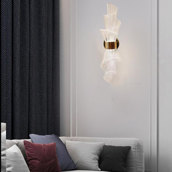 Quality Advanced Sense Of Torch Living Room Background Wall Acrylic Wall Lamp Delicate And Beautiful Bedroom Bedside LED Wall Lights for sale