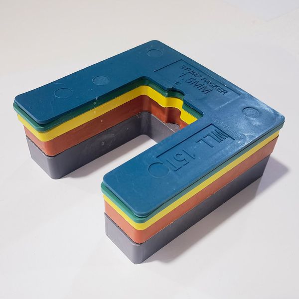 90x90mm Square Colourful 1mm Plastic Packers Construction Material