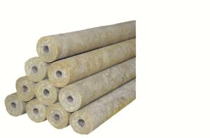China High Temp Pipe Insulation stonewool Soundproof , Rigid stonewool Pipe Cover on sale