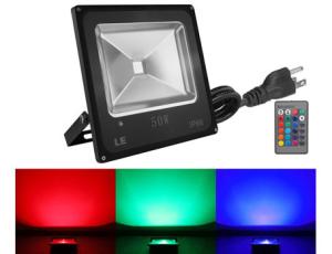 China 50W RGB Remote Control LED Flood Light suppliers and  Manufacturer in China on sale
