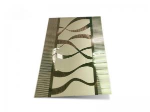 Buy cheap 0.3mm Elevator Stainless Steel Mirror Etched Brushed Finishes Custom Interior Patterns product