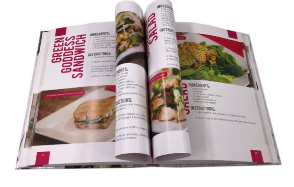 Quality Spiral Bound Custom Cookbook Printing , Hardcover Art Book Printing for sale