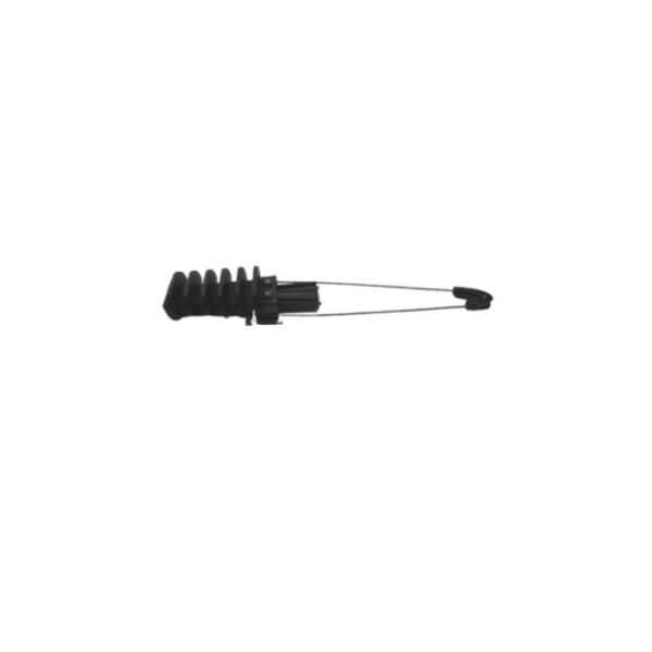 Quality PA6 SS Black Fiber Tension Clamp The Essential Component for FTTH Networks for sale