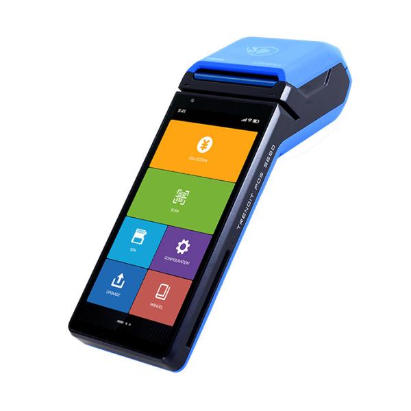 Quality 6 Inch Screen Wireless POS Terminal Mini Android POS For Visa Card Machine for sale