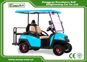 Buy cheap EXCAR blue 2 Seater electric golf car 48V AC motor golf buggy for sale product
