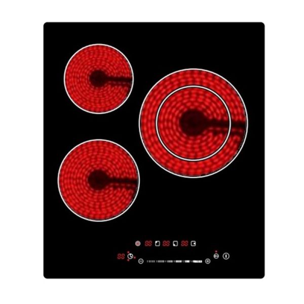 CE LED Display Built in 3 Burner Ceramic Cooktop