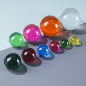 China Customize clear acrylic balls large acrylic sphere Resin Colorful Balls Home Decor Acrylic Ball on sale