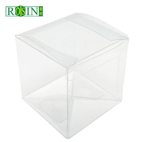 Recyclable Clear PVC PET Folding Box Square Angel Style Plastic Packaging for Christmas Gifts Candies Collectibles