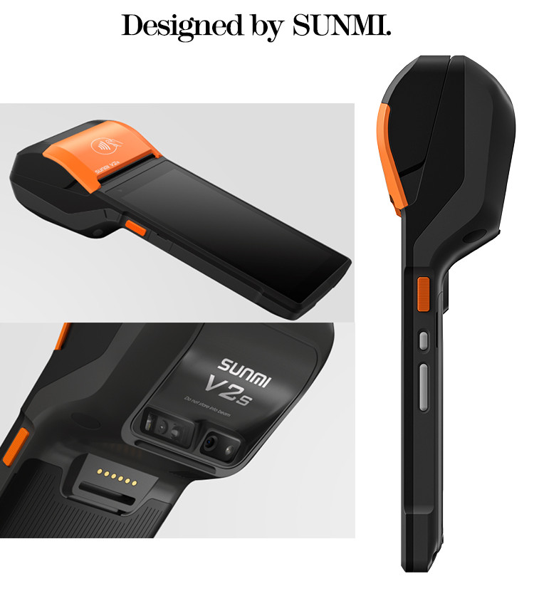 Sunmi V2S 4G NFC Handheld POS Machine Customized With 8.0MP Rear Camera