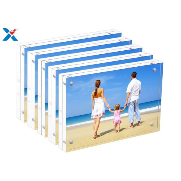 Transparent Acrylic Photo Frame Certificated Clear Photo Table