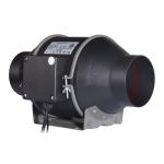 100~240V Low Noise 4 Inch EC With Smart Variable Speed Controller In-line Duct