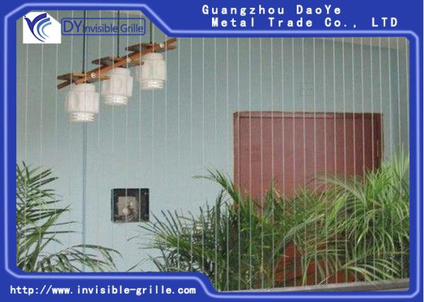 Quality Fixed Nylon Coating Steel Safety Grill Anti Rust Cat Safe Fixed Invisible Grille for sale