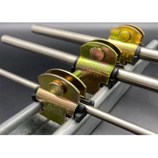 Galvanized Steel 3/8 Strut Mounted Cushion Pipe Clamps