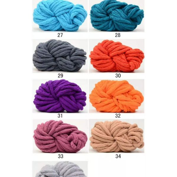 Chunky Hand Knitting Chenille Yarn Soft Loop 100% Polyester Blanket Big Crochet Yarn