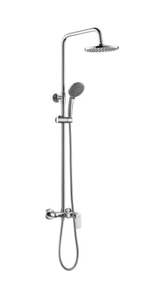 Quality Adjustable Slide Brass Shower Column Set Triple Function 35mm Cartridge Chrome for sale